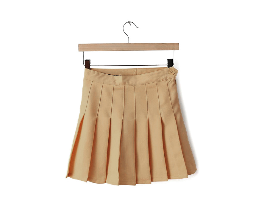 mini skirt color image-S3L1