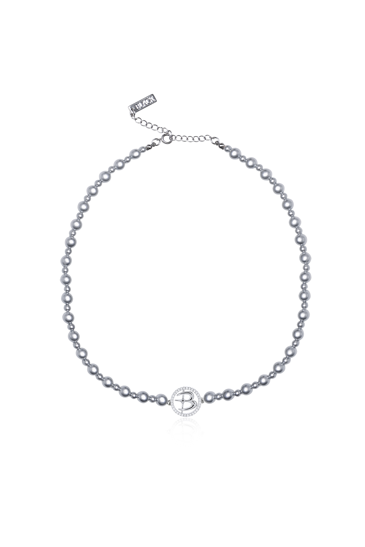 Luminary Mignon Necklace 4mm-Grey