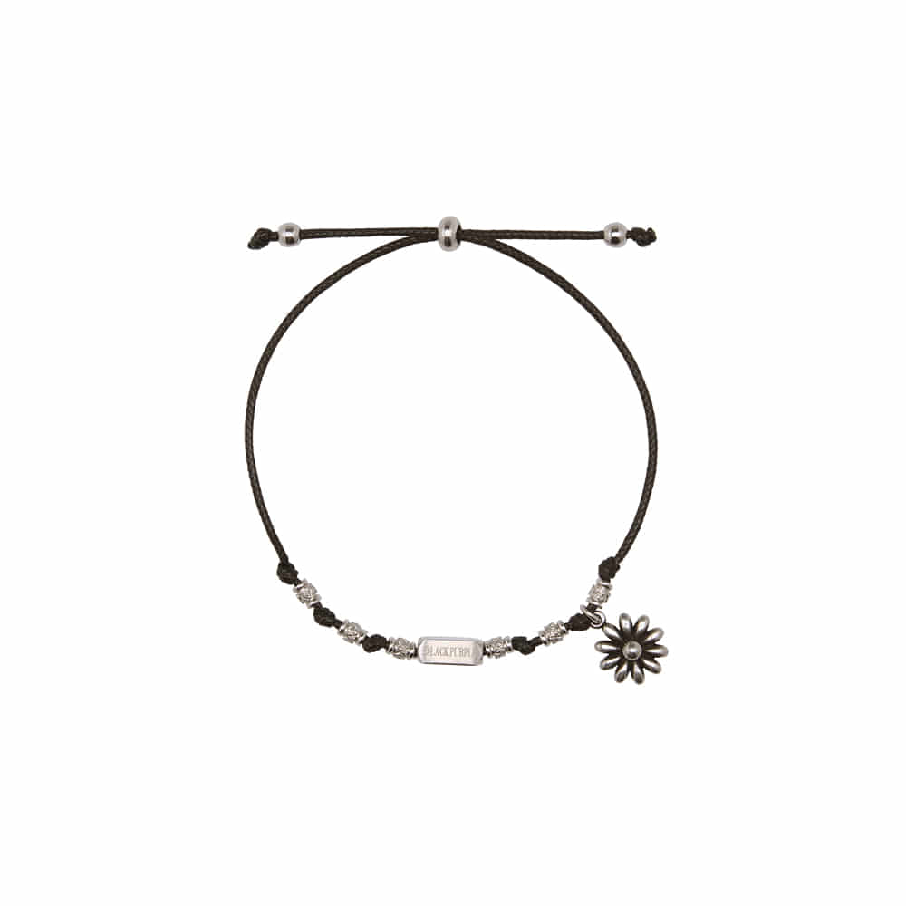 【BLACKPURPLE】Yeriel Pearl Ball Cubic Bracelet BJ Black Pearl Bracelet | URBANEJewelryStudio