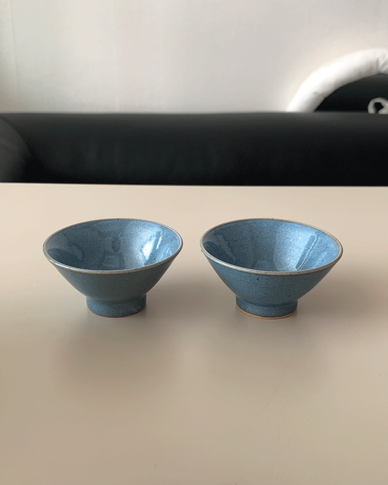 Blue tea glass (1c)