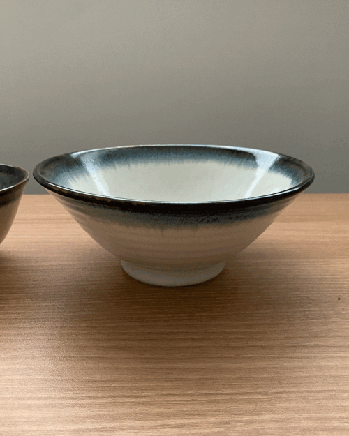 Aurora blue wide bowl (면기) *마지막수량