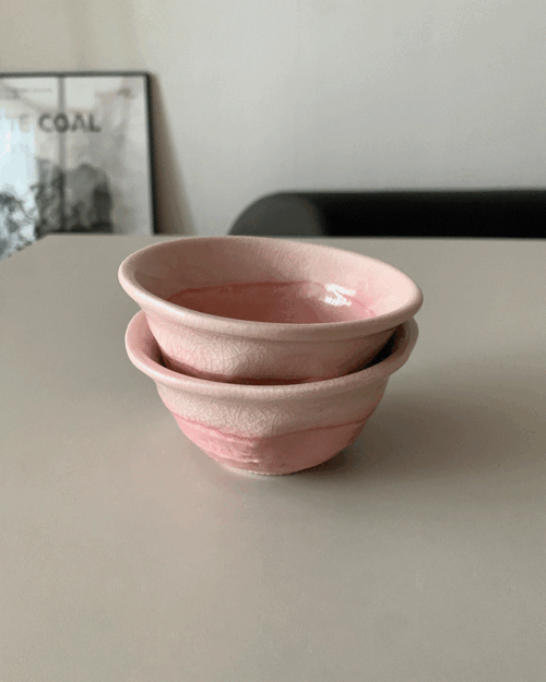 [한정수량] Pink vintage bowl
