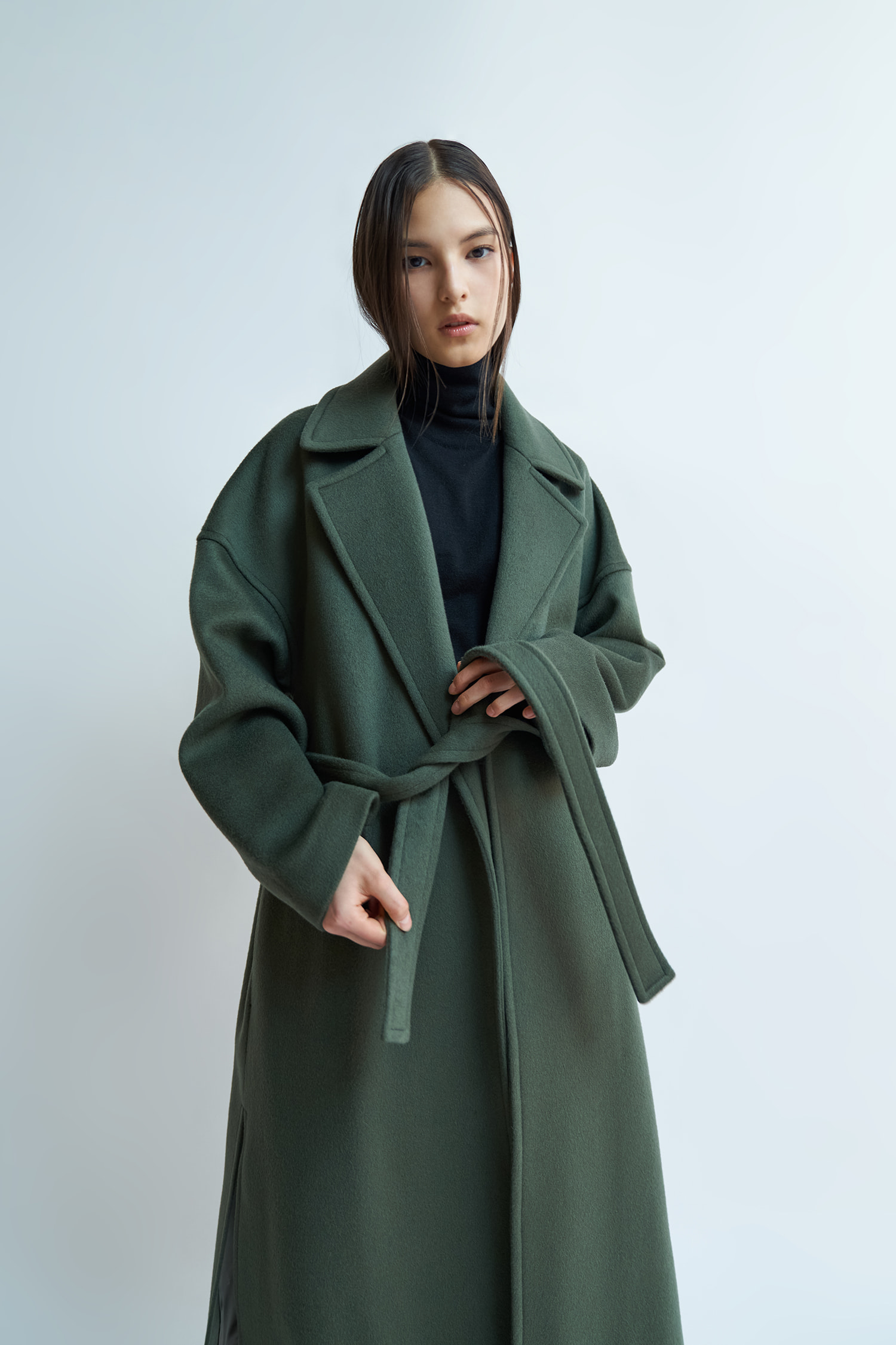 Raff Wool Cashmere Long Coat