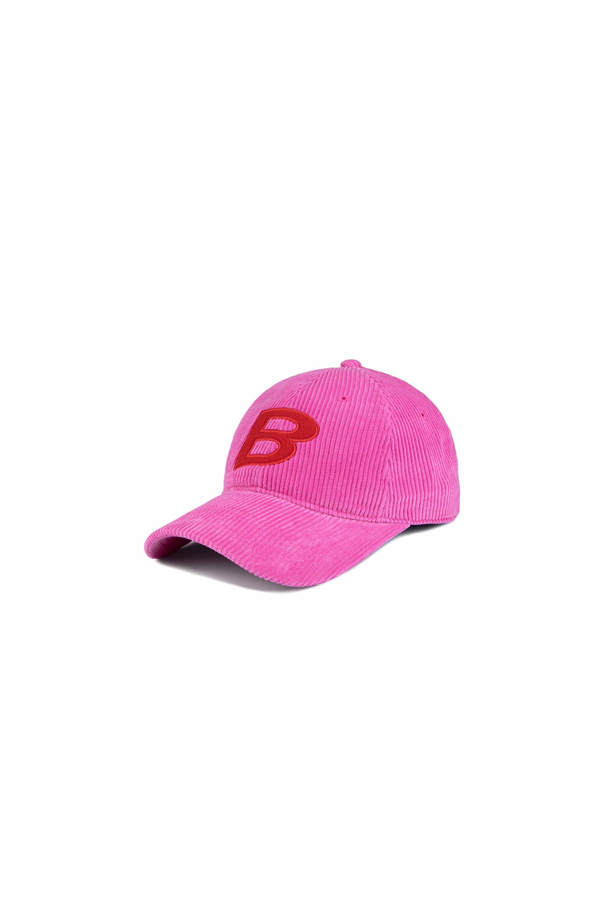 B PATCH CORDUROY CAP - PINK