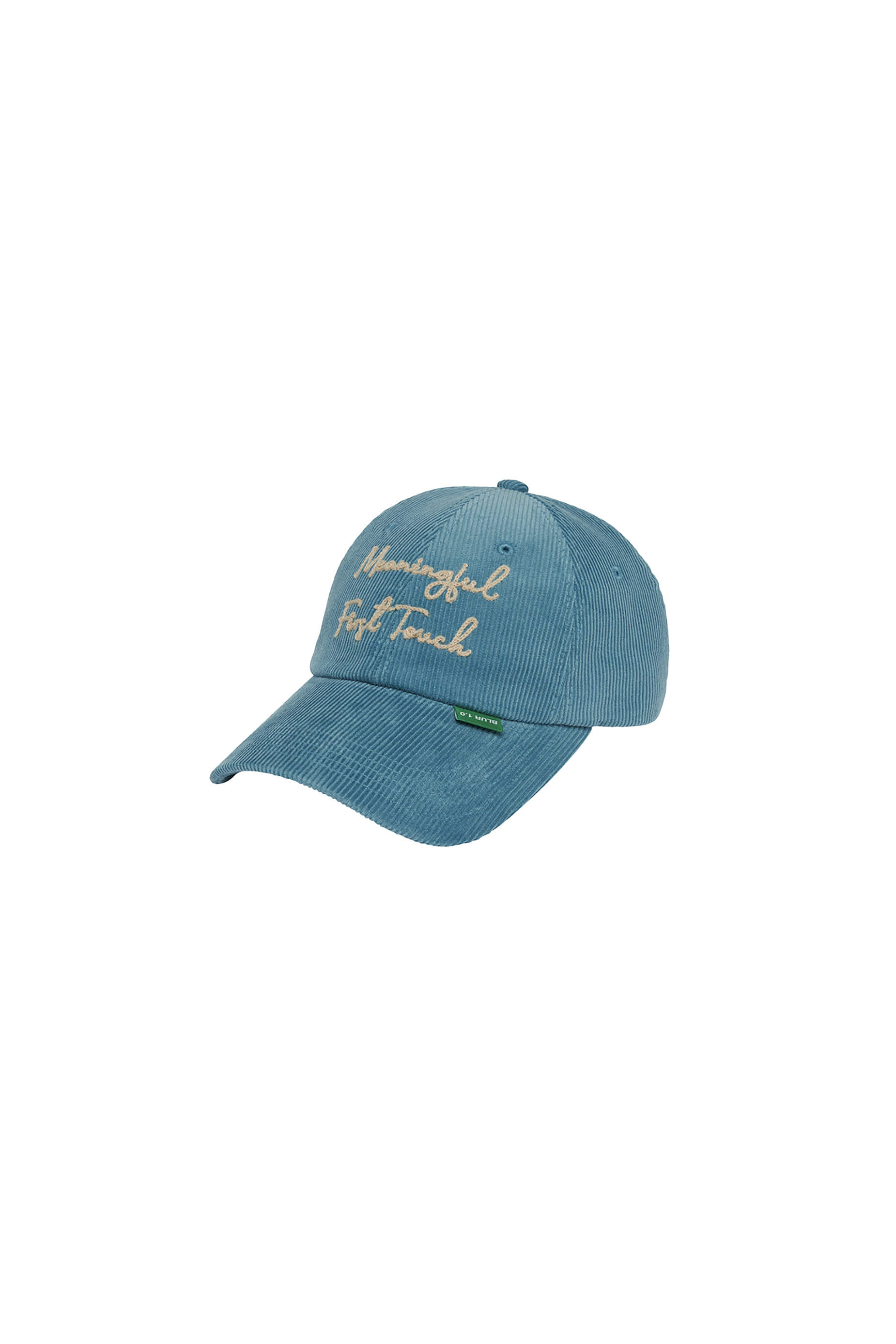 MEANINGFUL CORDUROY CAP - BLUE GREEN