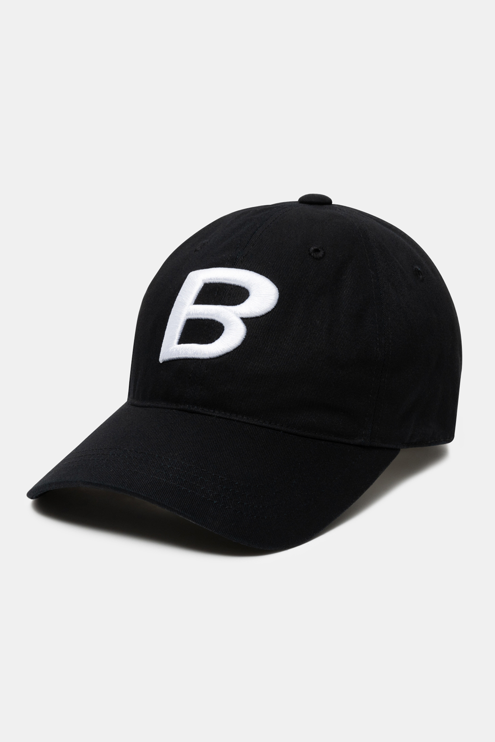 B LOGO BALL CAP - BLACK
