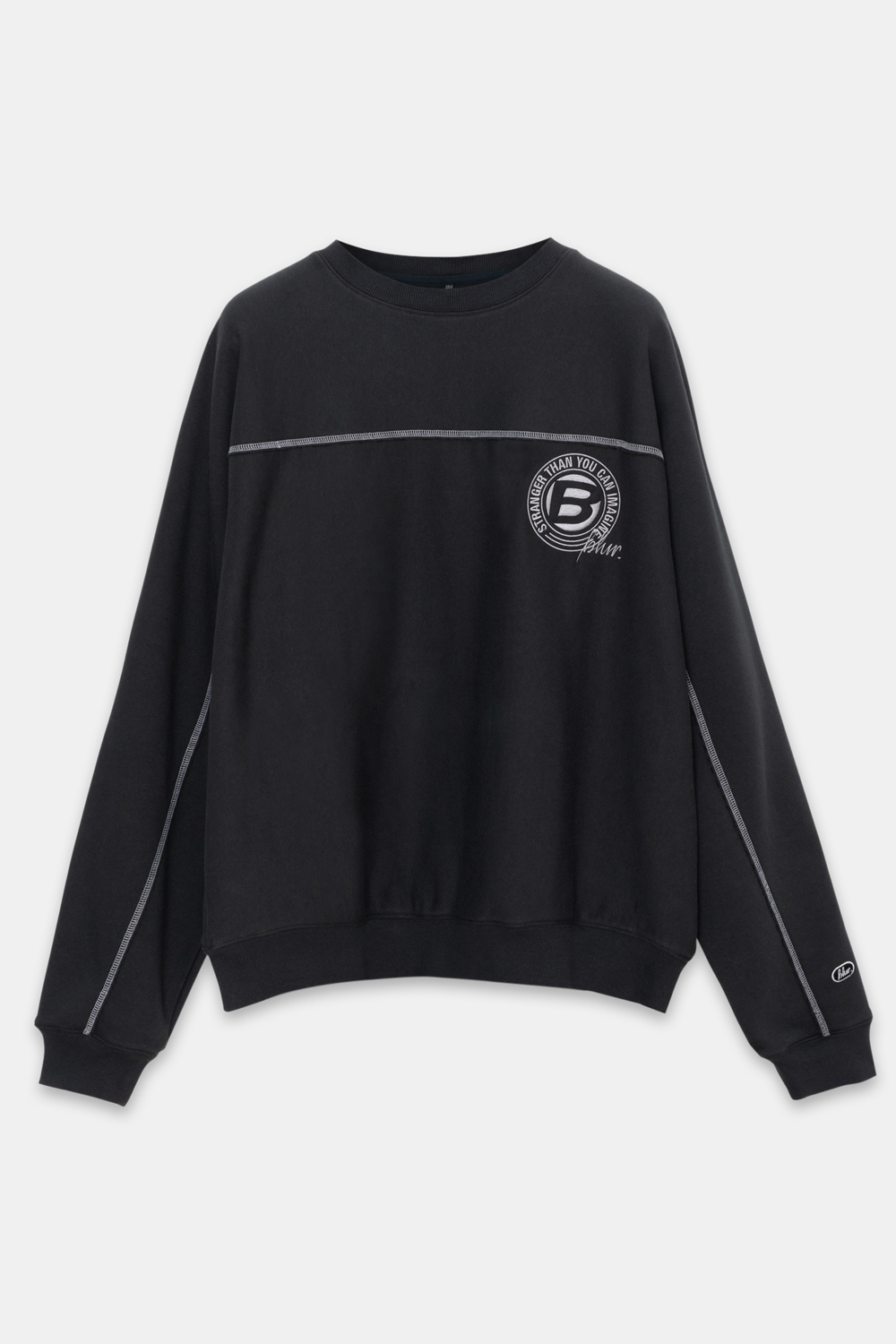 STRUCTURE SWEAT SHIRTS - DEEP CHARCOAL