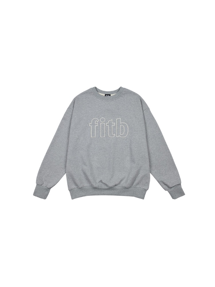 [70%SALE] Basic Logo Sweatshirt (gray)
