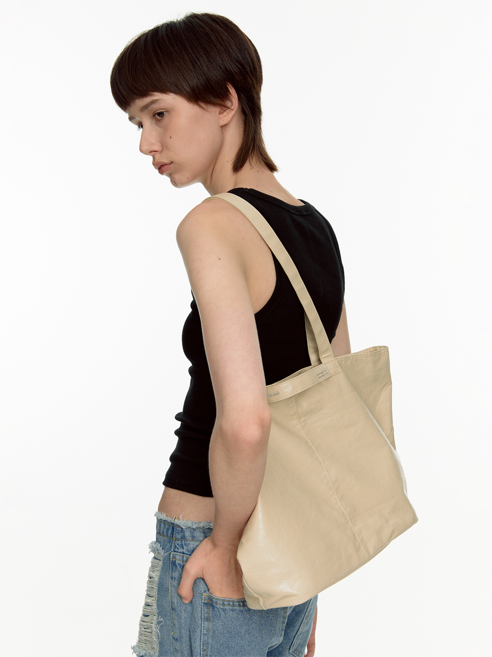 Light 2-way Shopper Bag (beige)