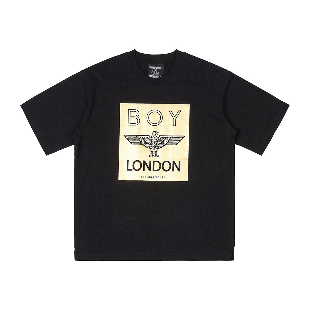 LOGO BOX T-SHIRT - BLACK GOLDOwn label brandBOY LONDON (KOREA)