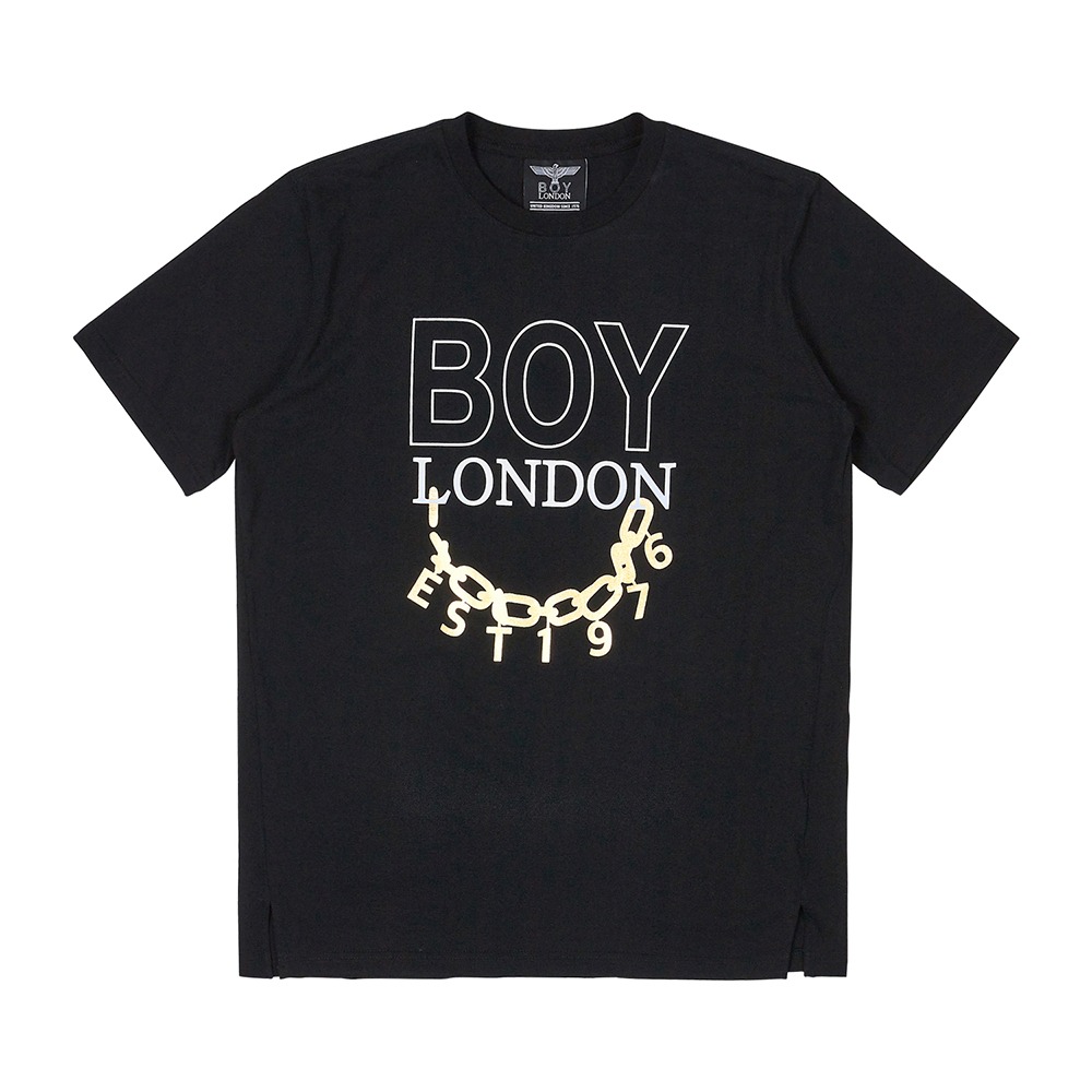 韩国 BOY LONDON 官方网站自主品牌CHAIN PENDANT T-SHIRT - BLACK GOLD