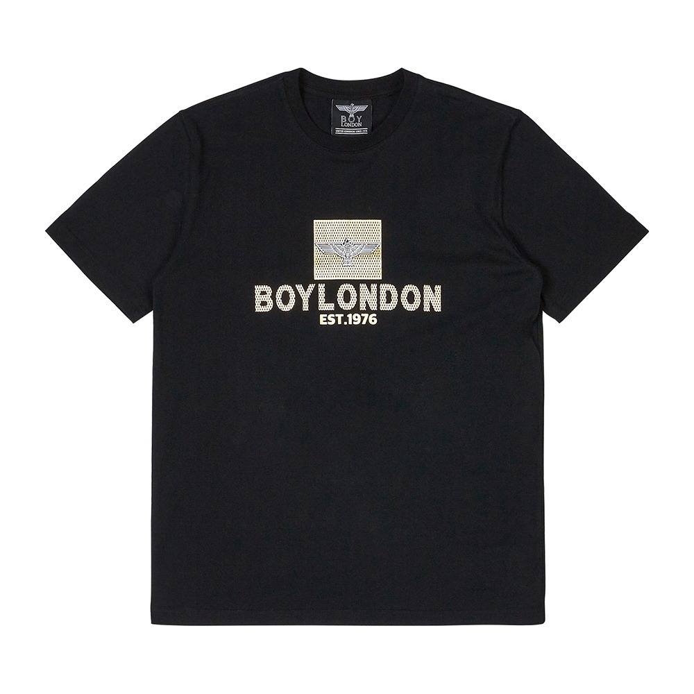 韩国 BOY LONDON 官方网站自主品牌FOIL PRINT T-SHIRT - BLACK GOLD