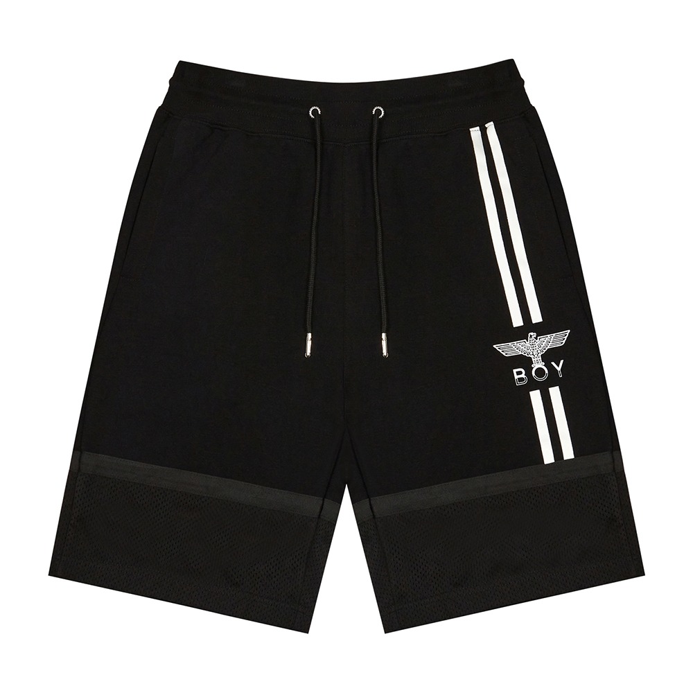 韩国 BOY LONDON 官方网站自主品牌VERTICAL POINT SHORT PANTS - BLACK WHITE