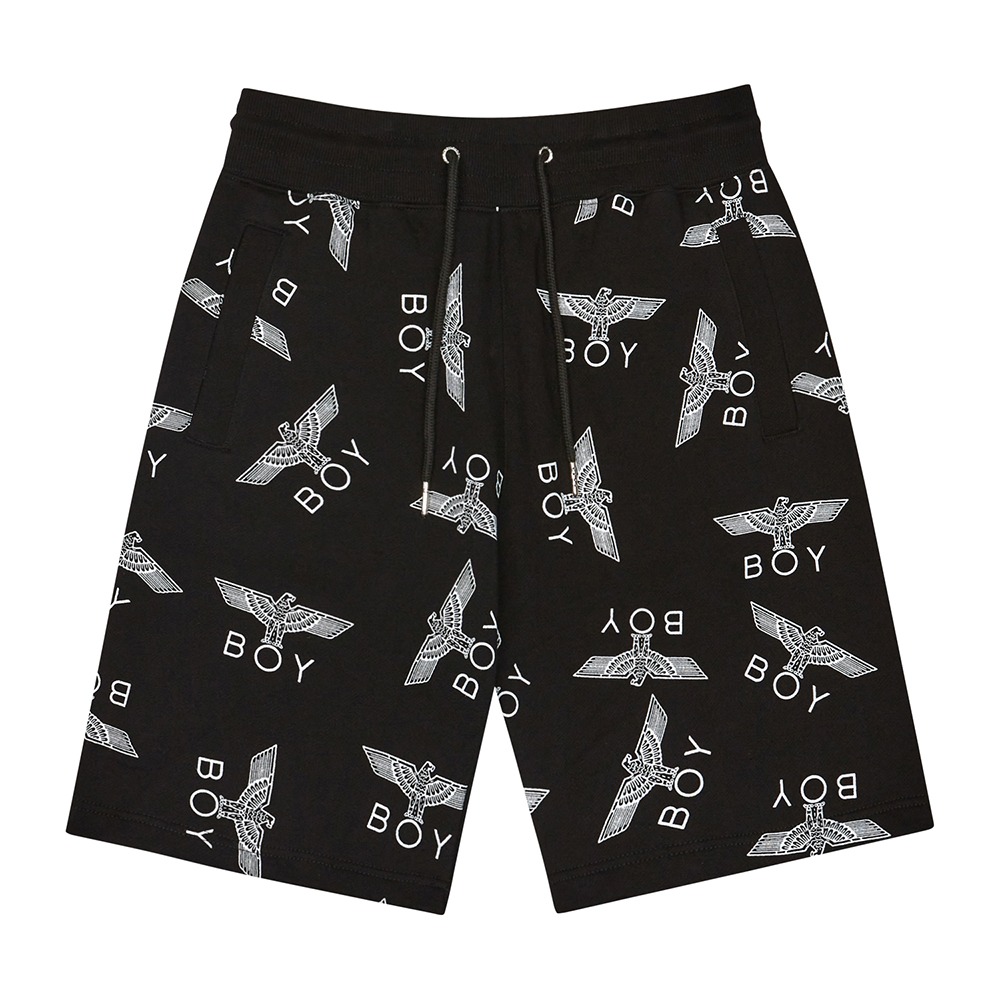 韩国 BOY LONDON 官方网站自主品牌EAGLE REFIT SHORT PANTS - BLACK WHITE