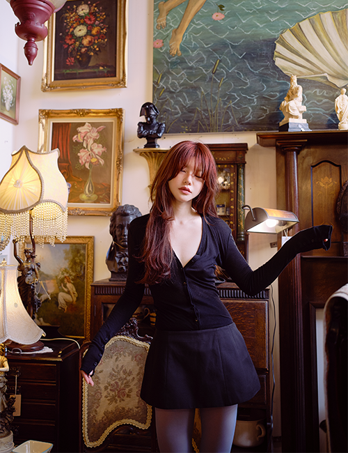 韓国 freckle seoul rose cropped blouseブラウス freckle seoul