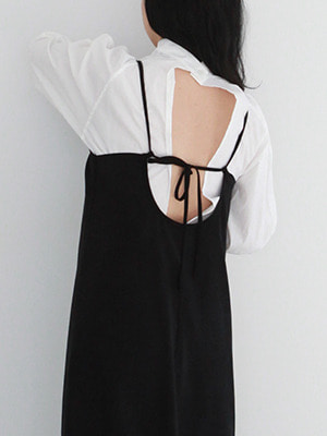 (freckle made♥)back open minimal dress(white)
