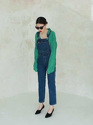 (freckle made♥)denim overall pants
