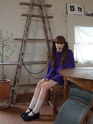 (freckle made♥)carrie knit dress(purple!)
