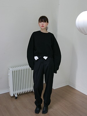 (freckle made♥)button up wool trousers(gray,black!)