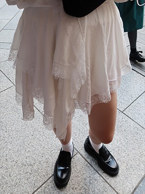 (freckle made♥)unbalance scarf skirt
