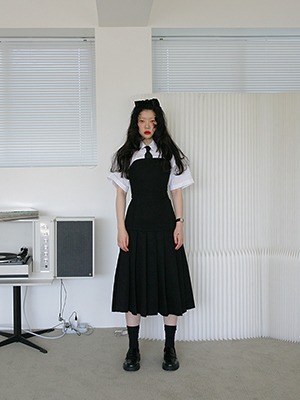 (freckle made♥)corset line set up in black