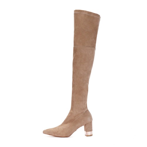 브리아나 Briana Thigh High Boots_Skin Beige