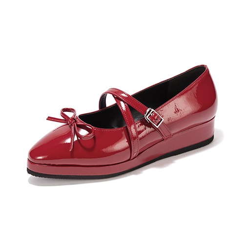 브리아나 Briana Ribbon Maryjane Shoes_Red Patent