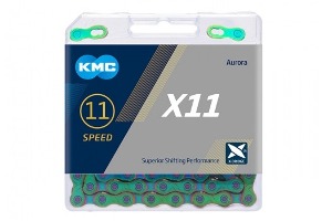 KMC 11단 체인 X11 오로라블루