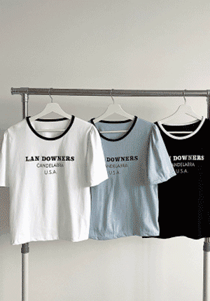 [아우룸8] 라인셔링 티셔츠