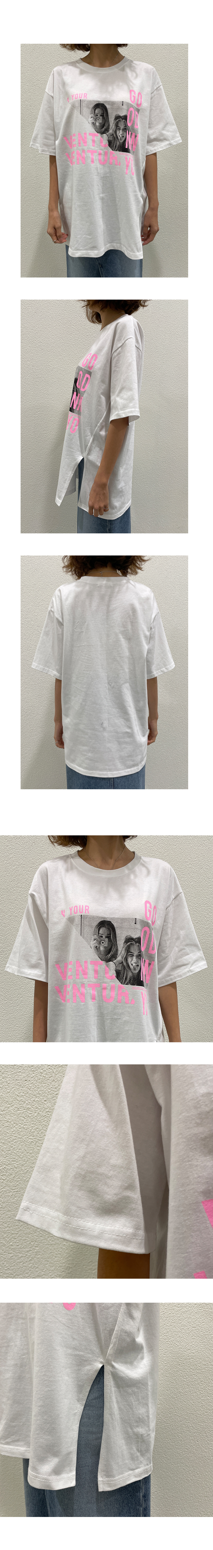 반팔 티셔츠 모델 착용 이미지-S1L10
