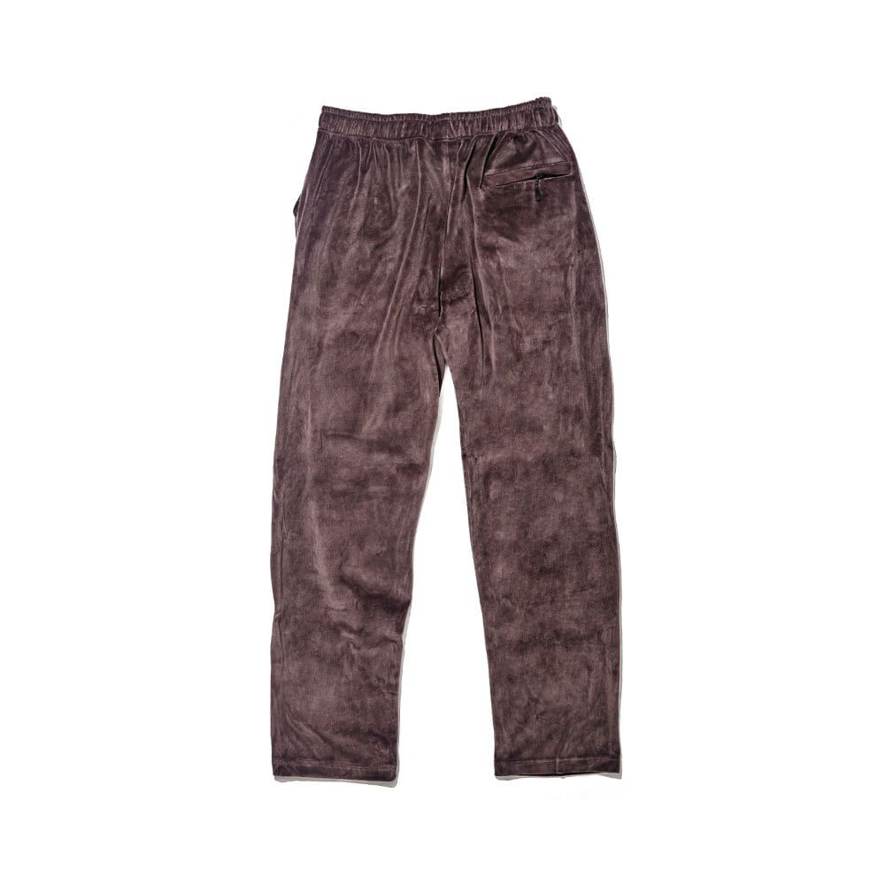 BSRABBIT BSR VELOUR TRACK PANTS CHARCOAL