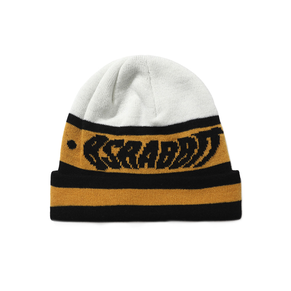 BSR DOUBLE LINE BEANIE YELLOW