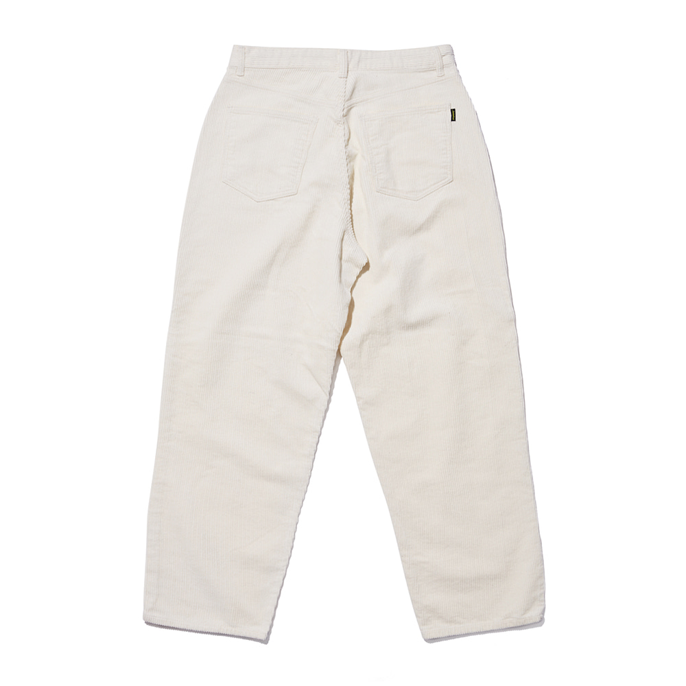 MID90S LOOSE FIT BAGGY CORDUROY PANTS IVORY