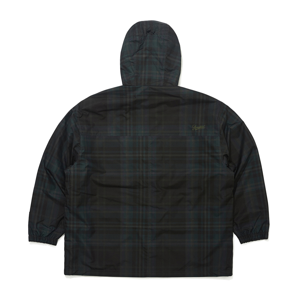 WIDE HOODED JACKET CHECK