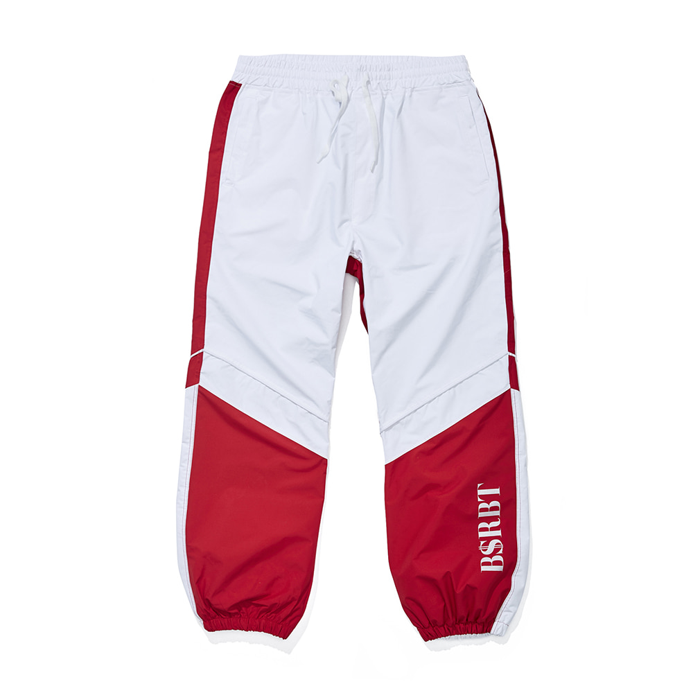자체브랜드 BSRBT JOGGER PANTS WHITE / RED
