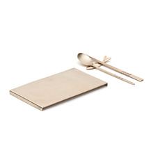 유기 사각접시,수저세트,물고기수저받침brassware plate,spoon and chopstick set, support