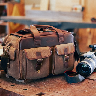 Medium Brown Camera Bag