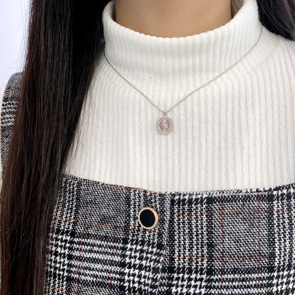 【Point Look】Rose pendent necklace