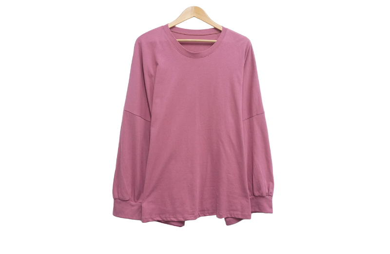 長袖Tシャツ ピンク 商品カラー画像-S1L12