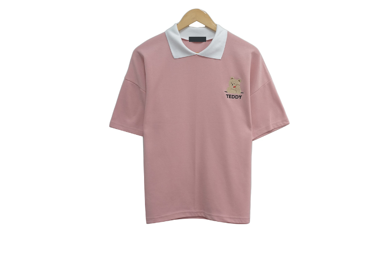 半袖Tシャツ ベビーピンク 商品カラー画像-S1L9