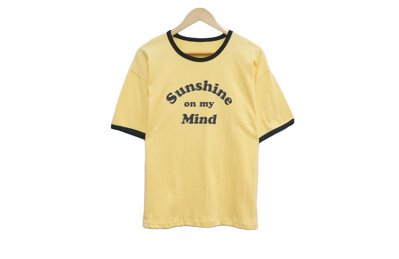 短袖T恤 yellow 彩色图像-S1L9