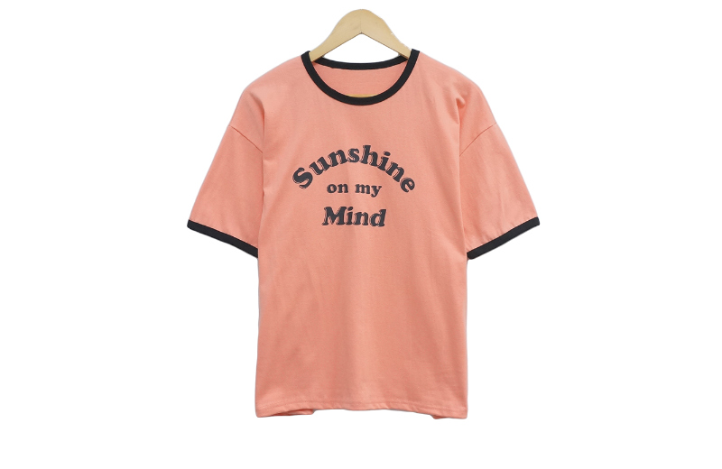 短袖T恤 peach 彩色图像-S1L8