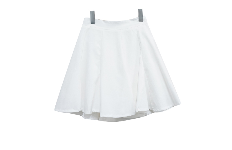 ミニスカート ホワイト 商品カラー画像-S1L6