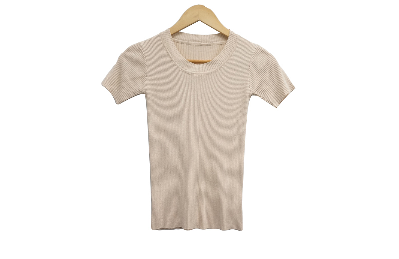 半袖Tシャツ クリーム 商品カラー画像-S1L9