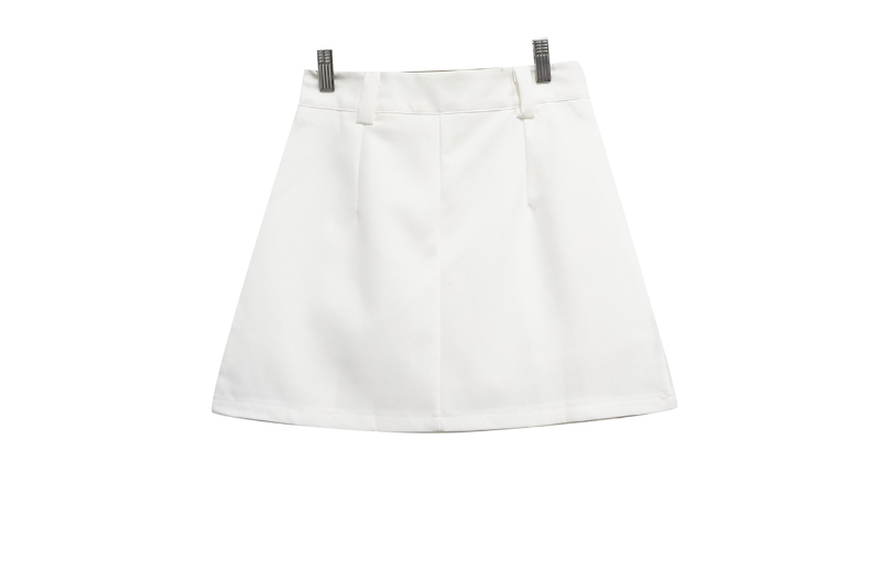 ミニスカート ホワイト 商品カラー画像-S1L7