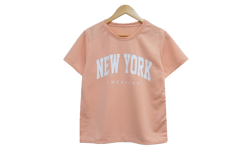 半袖Tシャツ ピーチ 商品カラー画像-S1L10