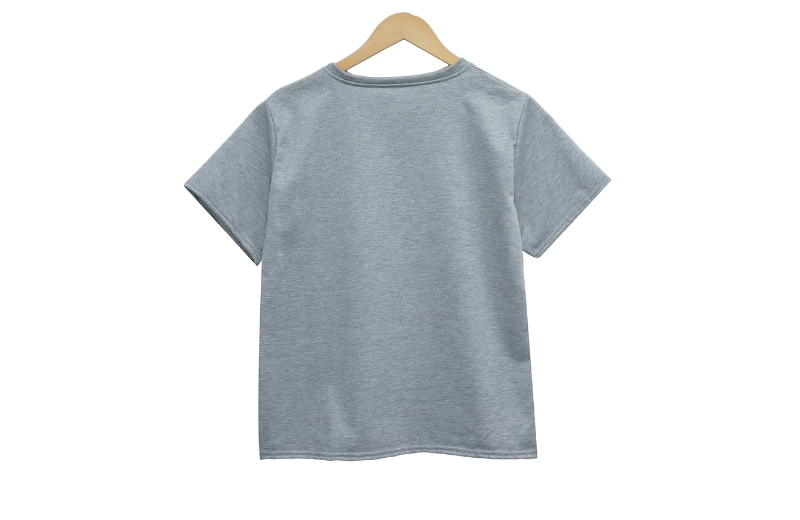 반팔 티셔츠 라벤더 색상 이미지-S1L7