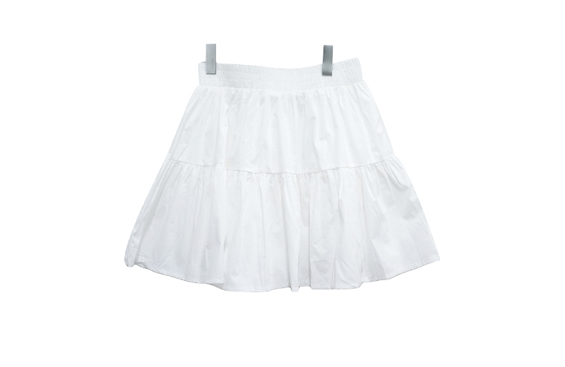 ミニスカート ホワイト 商品カラー画像-S1L7