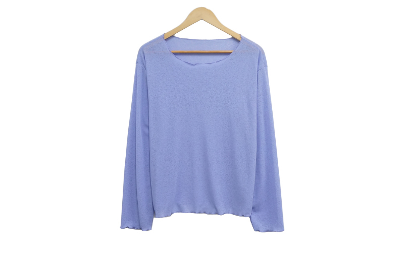 長袖Tシャツ ブルー 商品カラー画像-S1L9
