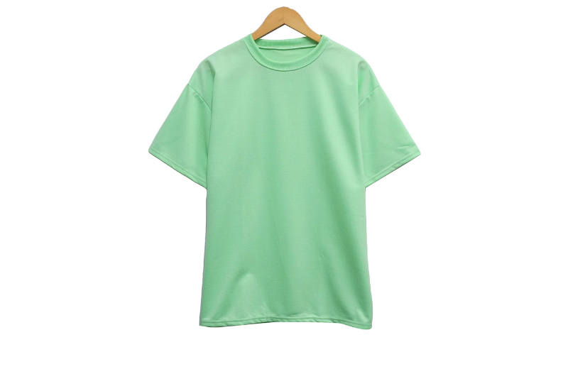 short sleeved tee mint color image-S1L18